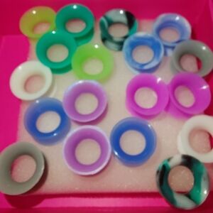 Colorful Silicone Ear Gauges Set